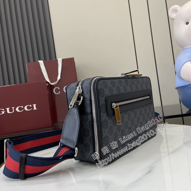 Gucci專櫃古馳最新款男士單肩斜挎包 jh2883型號：822072